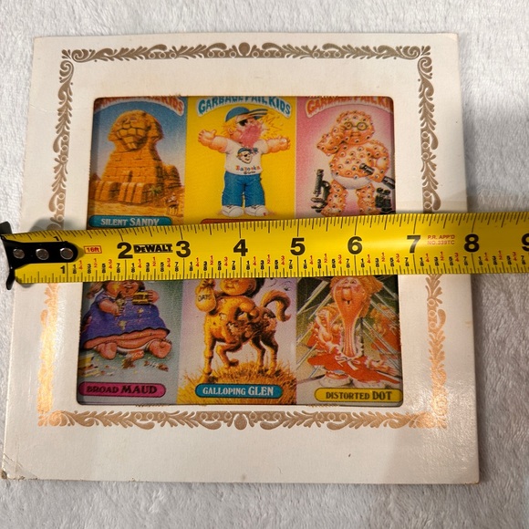 Rare Vtg MCM 1986 Glass Six Different Images Of Garbage Pail Kids Carnival Prize - Picture 10 of 15